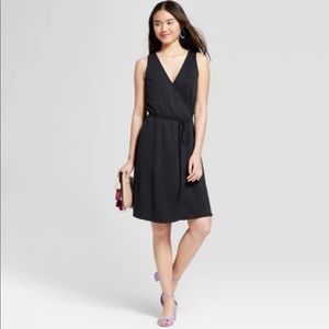 A New Day Sleeveless Black Knit Wrap